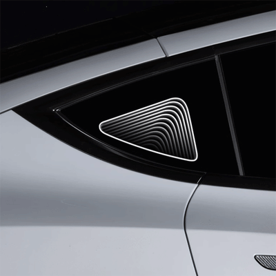 TAPTES® Triangle Window Decorative Atmosphere Light for Tesla Model Y 2021-2025，Set of 2.