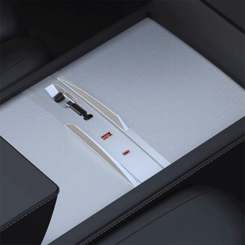TAPTES® USB Hub Central Control Expansion Dock for Tesla Model 3 Highland 2023 2024