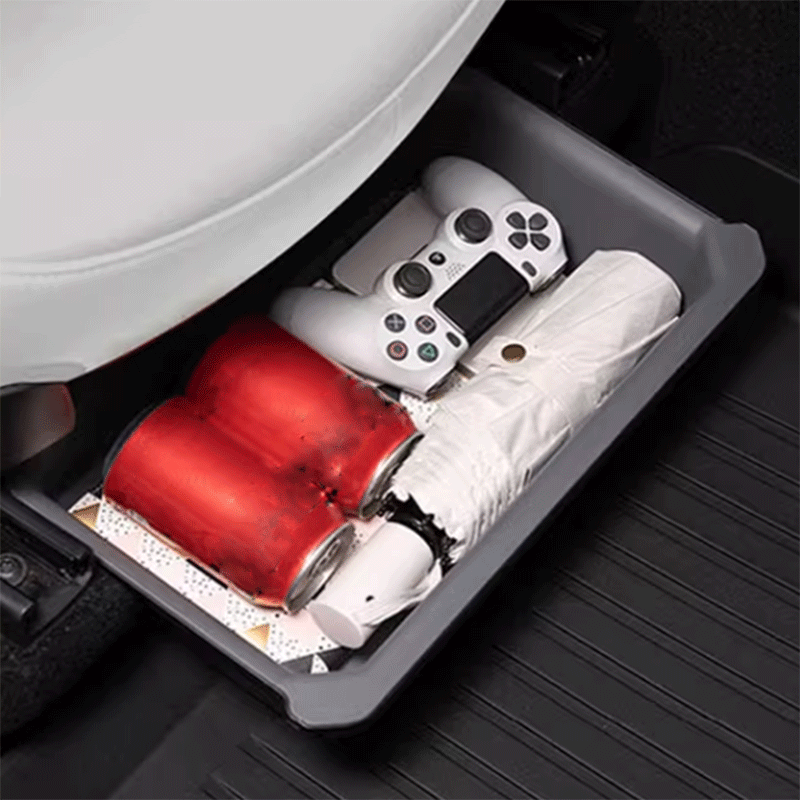 TAPTES® Under Seat Double Layer Storage Organizer for Tesla Model Y 2020-2025