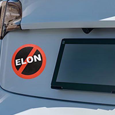 TAPTES®  3Pack Anti Elon Bumper Stickers, I Bought This Before We Knew Elon was Crazy, Anti Elon Te-SLA Club, No Elon, Waterproof Window Car Stickersfor Tesla Model 3 / Y / S / X / Cybertruck/Model Y Juniper，Set of 3