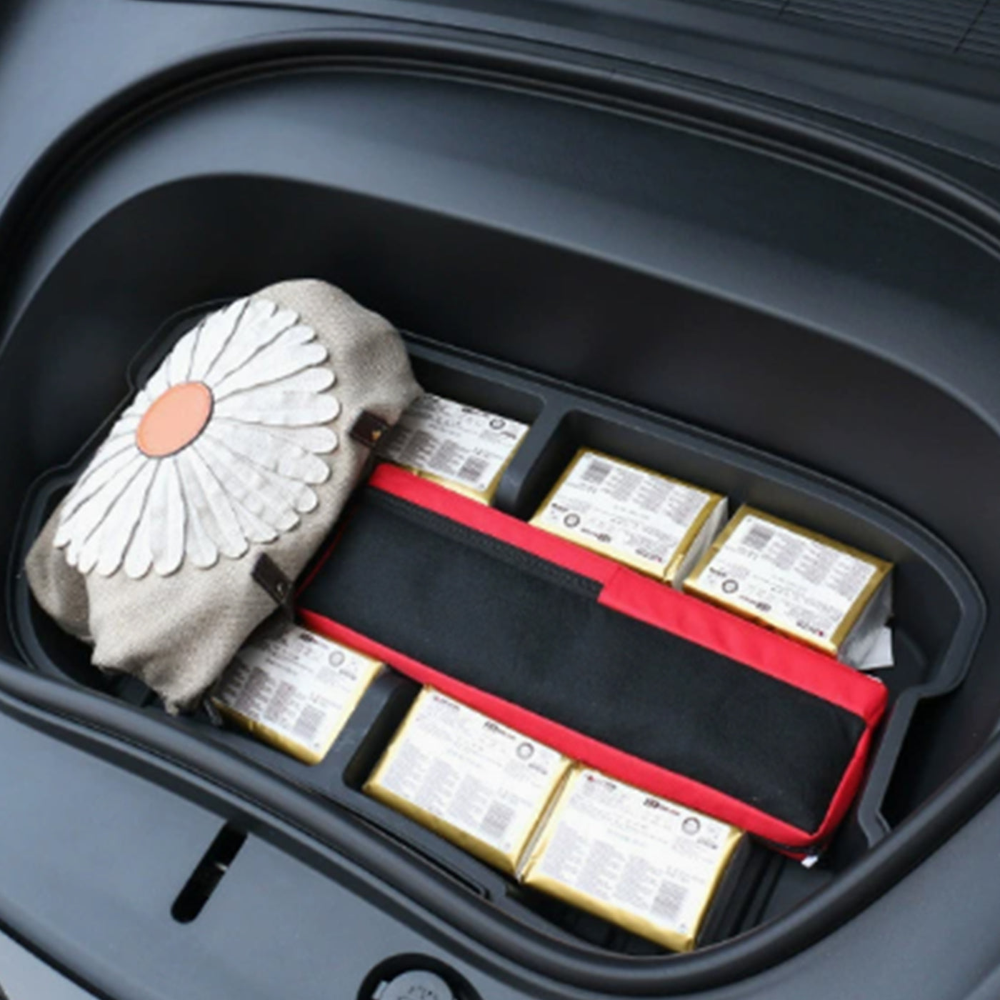 TAPTES® Front Trunk Storage Box, Waterproof and Stain-Resistant Organizer for 2025 Tesla Model Y Juniper