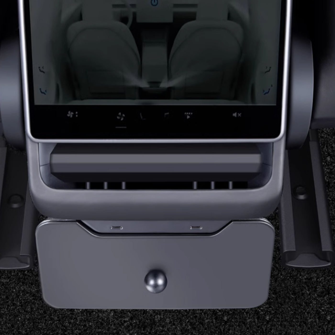 TAPTES® Rear Seat Trash Bin & Storage Box for Tesla Model 3 Highland 2024 2025