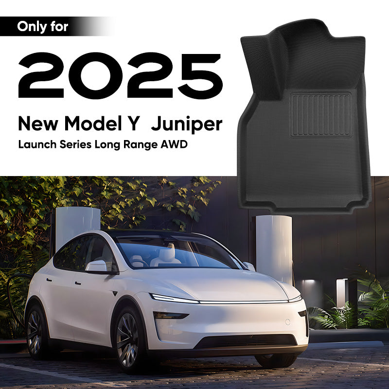 TAPTES Exclusive All Weather Floor Mats & Trunk Mat for 2025 Tesla Model Y Juniper. 6Pcs Set Floor Mats & Cargo Liner for 2025 New Tesla Model Y