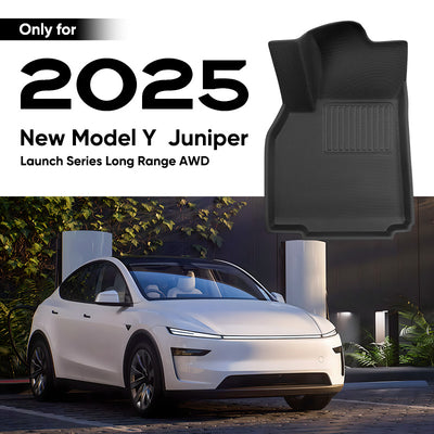 TAPTES Exclusive All Weather Floor Mats & Trunk Mat for 2025 Tesla Model Y Juniper. 6Pcs Set Floor Mats & Cargo Liner for 2025 New Tesla Model Y