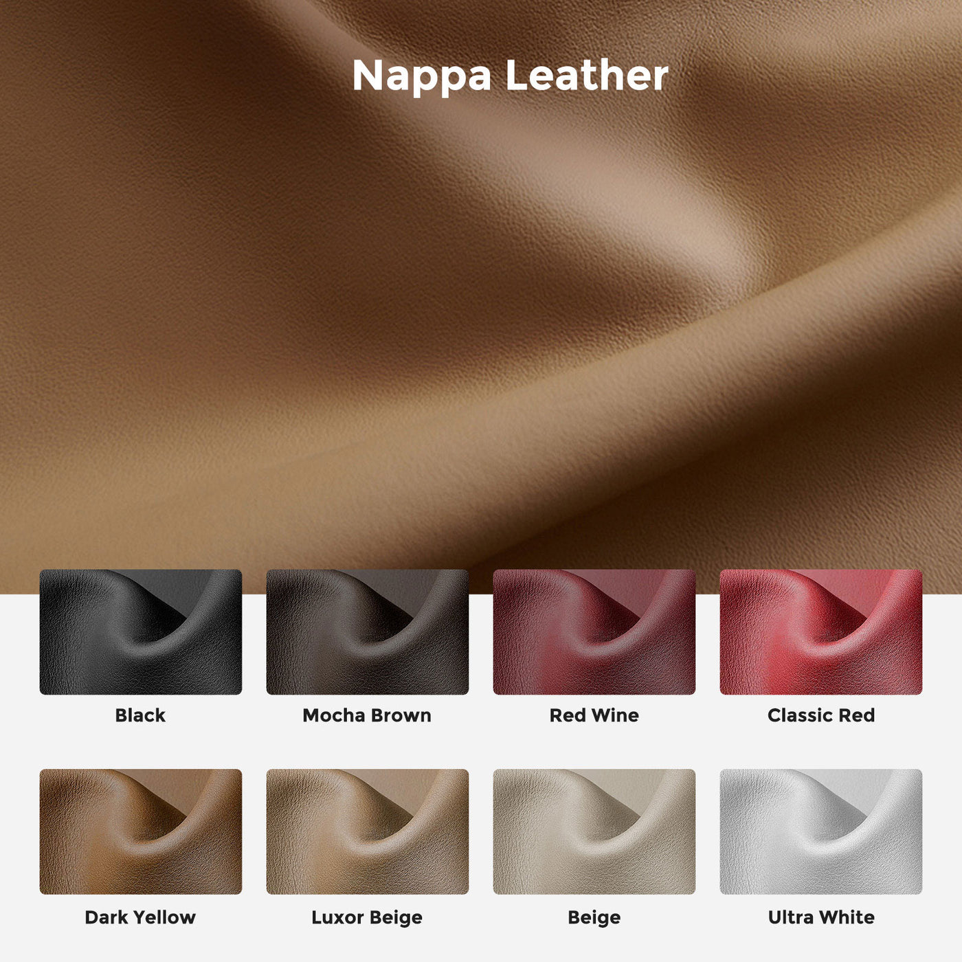 TAPTES® Custom Leather Seat Covers for 2025 2026 Tesla Model Y Juniper, Full Set Seat Covers for Tesla Model Y Juniper