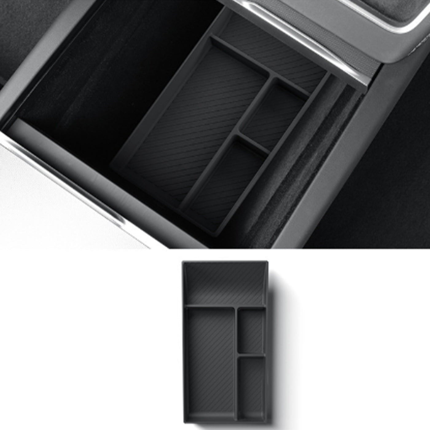 TAPTES® Under-Center Console Storage Organizer for 2025 Model Y Juniper