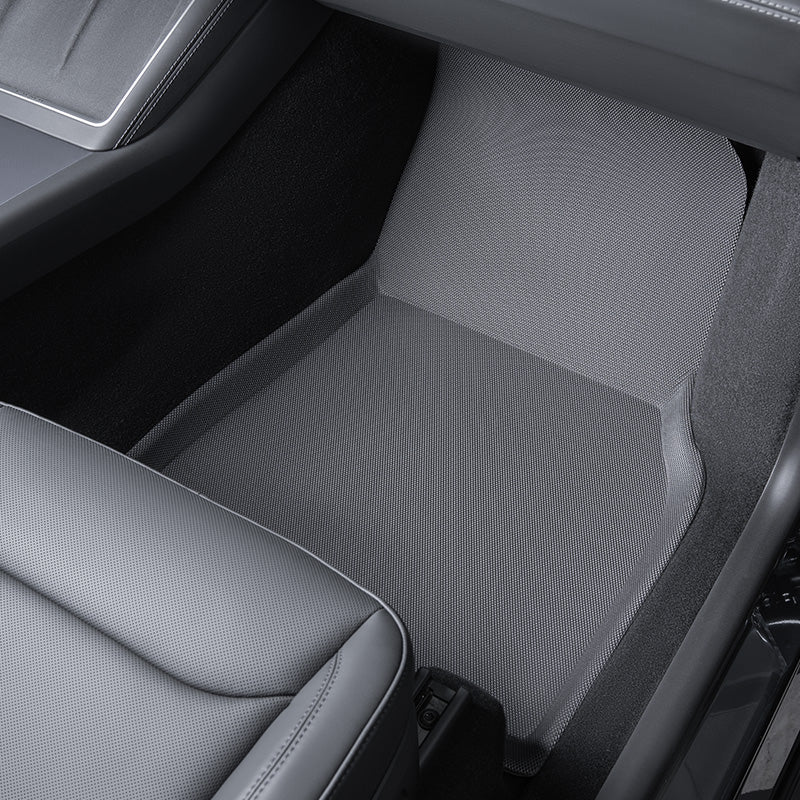thumbnail image 2 of 3W Thorex™ TPE Floor Mats For Tesla Model Y 2025-2026 Juniper – All Weather, Black, Custom Fit Liner Set 2 of 5