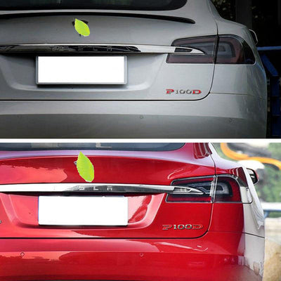 Car Tail P90D And P100D Letter Sticker for Tesla Model S
