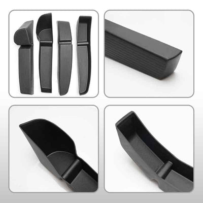 TAPTES® Door Side Storage Box for Tesla Model Y Model 3 2021-2025, Door Side TPE Storage Tray Organizer