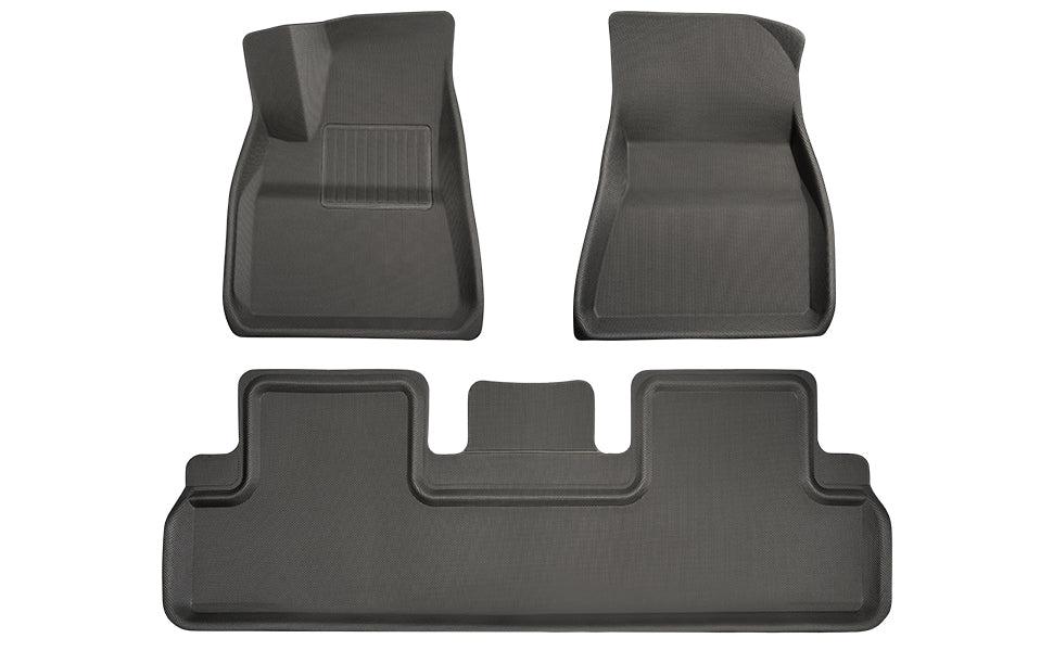 TAPTES All Weather Floor Mats for Tesla Model 3 2025-2017, Gray Floor Liners for Tesla Model 3 Highland