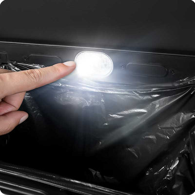TAPTES Back Seat Garbage Organizer Trash Bin with LED Light for Tesla Model 3 Model Y
