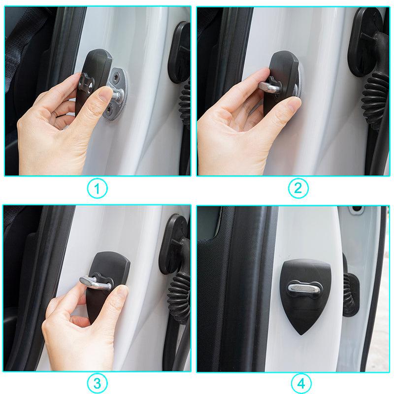 Car Door Lock Protective Cover for Tesla Model 3