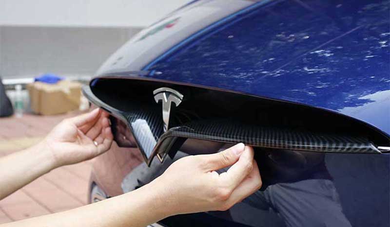 Carbon Fiber Front Center Grille for Model S