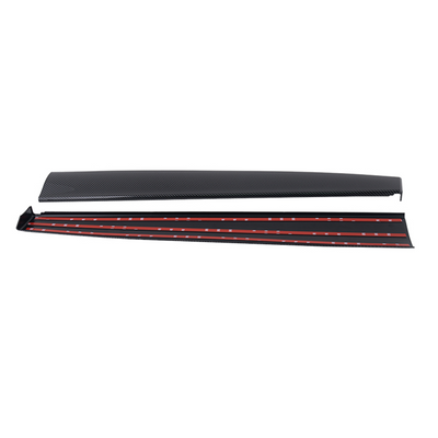 Carbon Fiber Style Center Console Plate Cover for Tesla Model 3 - TAPTES