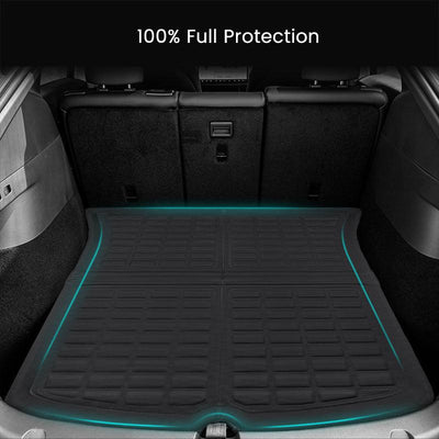 Front & Trunk Cargo Mats for Model Y 5 Seater 2020-2023 2024, Full Set Tesla Model Y Trunk Mats