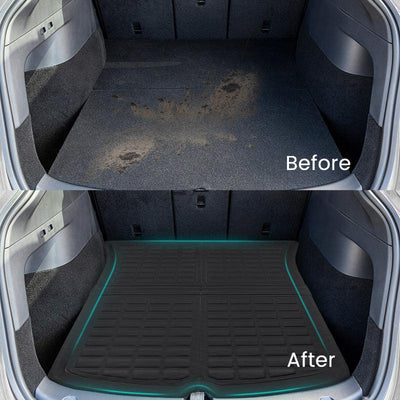 Front & Trunk Cargo Mats for Model Y 5 Seater 2020-2023 2024, Full Set Tesla Model Y Trunk Mats