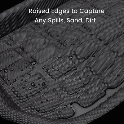 Front & Trunk Cargo Mats for Model Y 5 Seater 2020-2023 2024, Full Set Tesla Model Y Trunk Mats