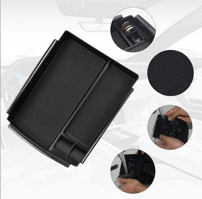 Multi-Function Organizer Box for Tesla Model 3 Model Y Center Console, 2017 2018 2019 2020