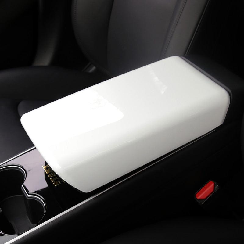 TAPTES® Carbon Fiber Center Armrest Cover for Tesla Model 3 Model Y 2021-2025