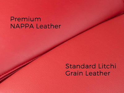 Premium NAPPA & Standard Litchi Grain Vegan Leather Swatches - TAPTES
