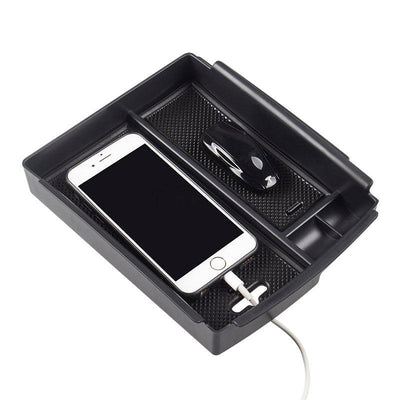 Center Console Storage Box with USB Hole for Model X - TAPTES