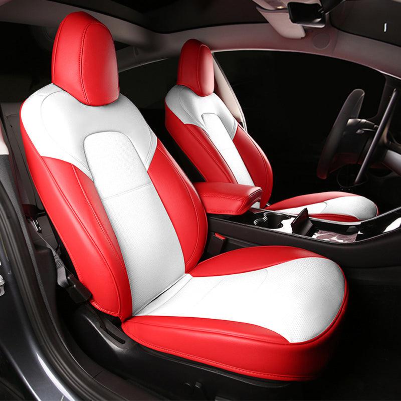 TAPTES Model Y Seat Covers Installation Guide, White Seats for