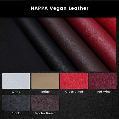 Premium NAPPA & Standard Litchi Grain Vegan Leather Swatches