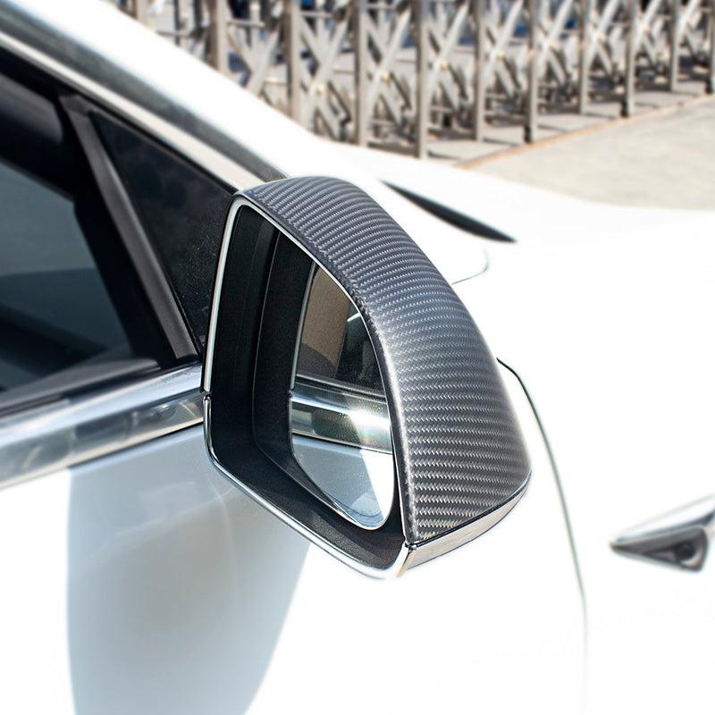 Tesla Model 3 Carbon Fiber Side Mirror Covers – TAPTES -1000+ Tesla  Accessories