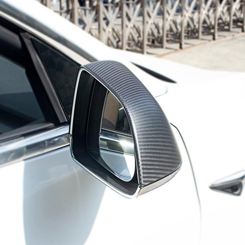 TAPTES Carbon Fiber Side Mirror Covers for Tesla Model 3 2017-2025