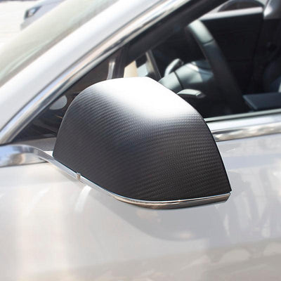 TAPTES Carbon Fiber Side Mirror Covers for Tesla Model 3 2017-2025
