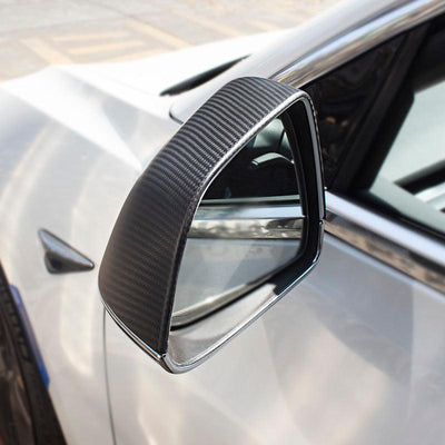 TAPTES Carbon Fiber Side Mirror Covers for Tesla Model 3 2017-2025