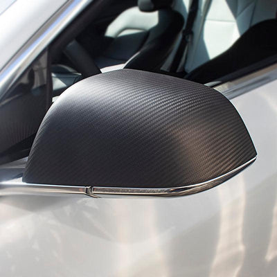 TAPTES Carbon Fiber Side Mirror Covers for Tesla Model 3 2017-2025