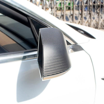 TAPTES Carbon Fiber Side Mirror Covers for Tesla Model 3 2017-2025