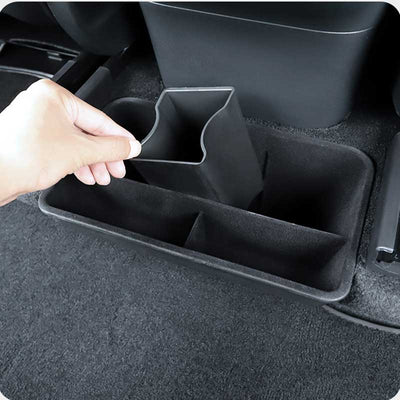 TAPTES Rear Center Console Organizer for Tesla Model Y 2023-2020, Rear Middle Storage Box