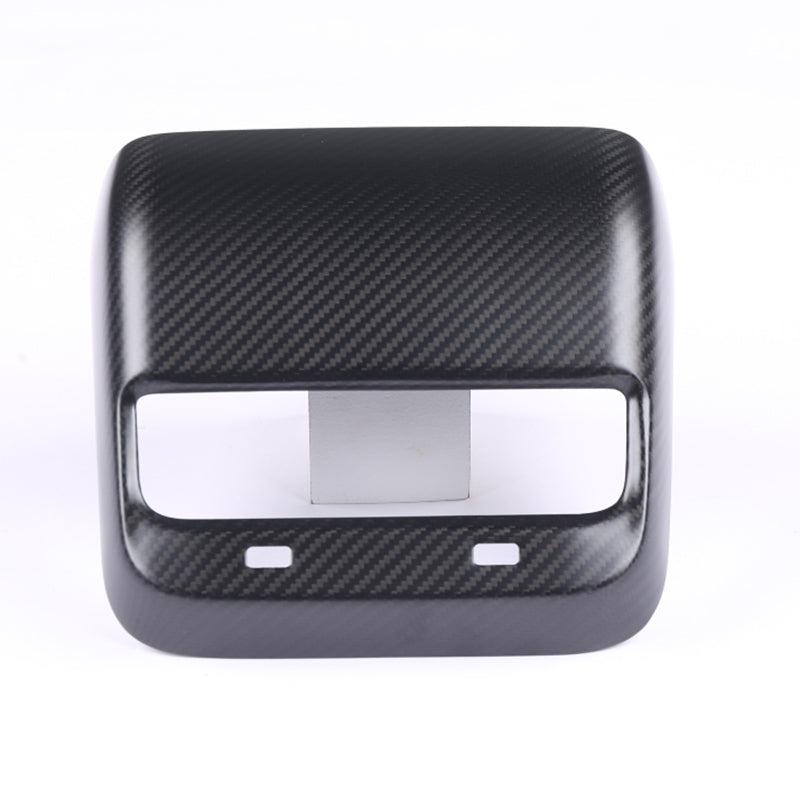 TAPTES Rear Air Vent Carbon Fiber Style Frame Cover for Tesla Model 3