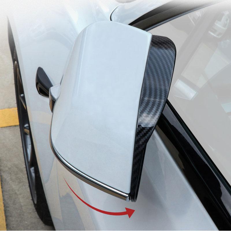 TAPTES® Side Mirror Rain Eyebrow Trim Covers for Tesla Model 3/Y 2018-2025, Set of 2