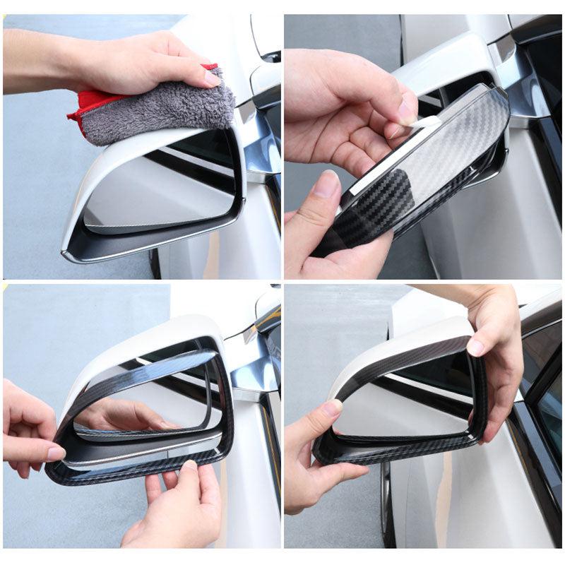 TAPTES® Side Mirror Rain Eyebrow Trim Covers for Tesla Model 3/Y 2018-2025, Set of 2