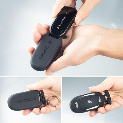 Silicone Key Fob Cover Key Chain for Tesla Model X - TAPTES