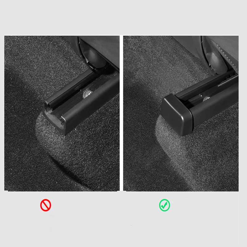 TAPTES Rear Seat Slide Anti Kick Soft Plug Protector for 2021 Tesla Model 3 / Y