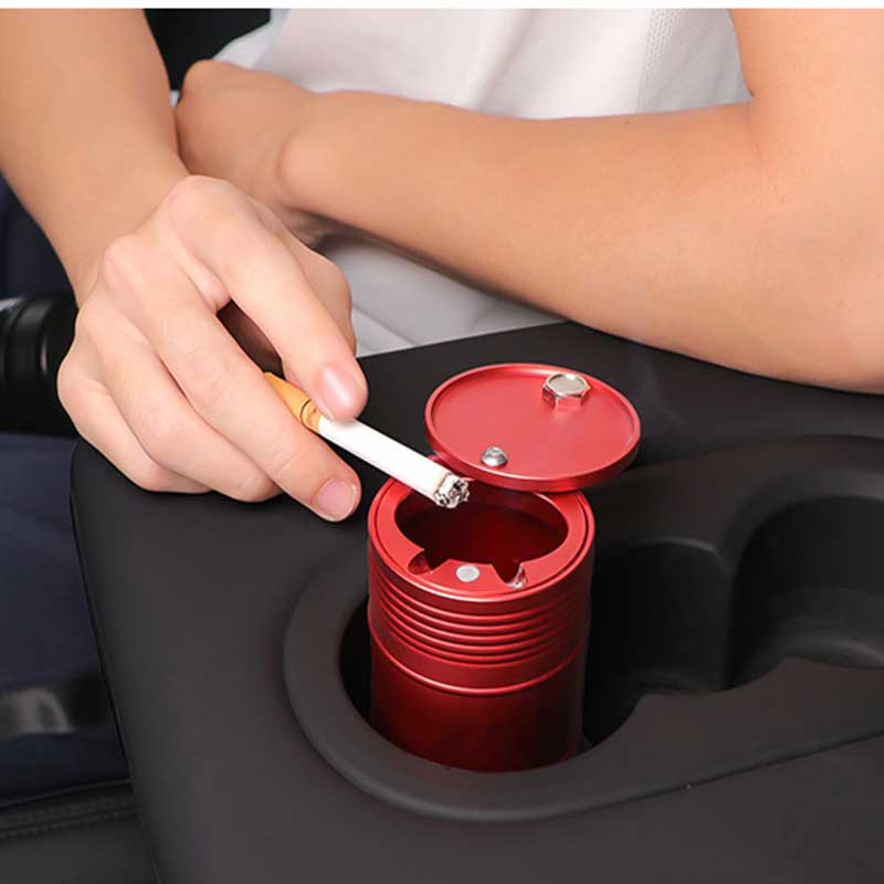 TAPTES® Car Ashtray for Model S Model 3 Model X Model Y Cybertruck, Cigarette Smoke Holder, Smokeless Ash Tray