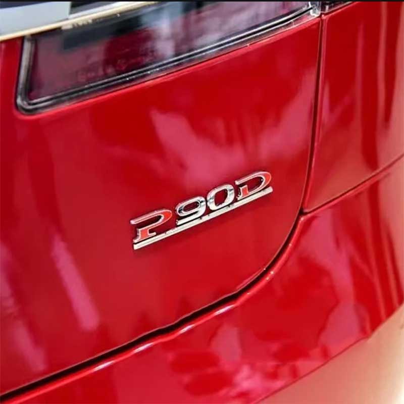 Car Tail P90D And P100D Letter Sticker for Tesla Model S