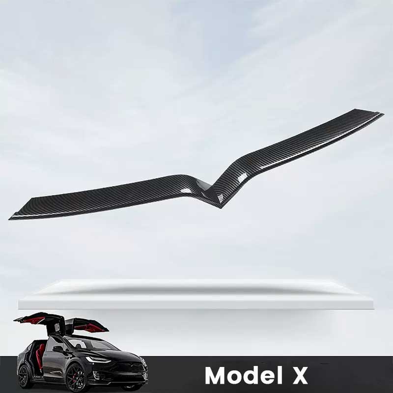 TAPTES Carbon Fiber Front Center Grille Trim Strip for Model X 2016-2019