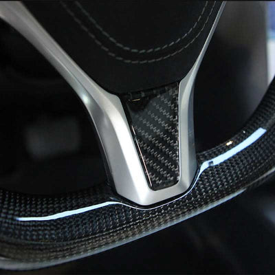 Carbon Fiber Steering Wheel Decoration Sticker for Model X