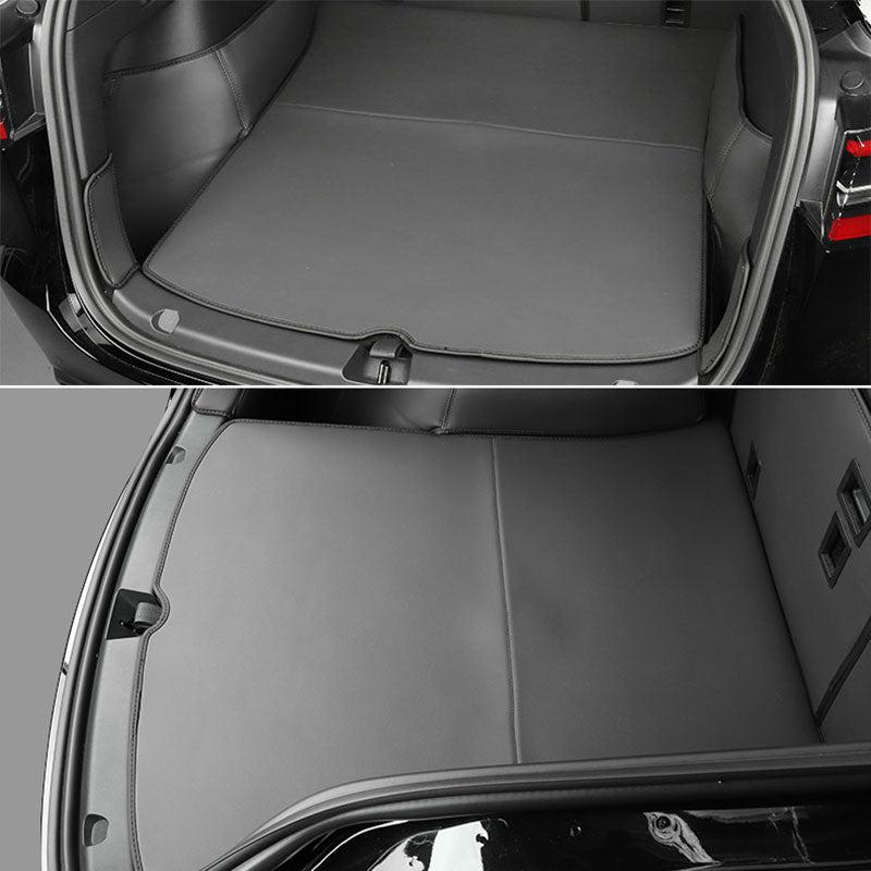 TAPTES Leather Cargo Mats for Tesla Model Y, Trunk Mat & Side Cover, Set of 3