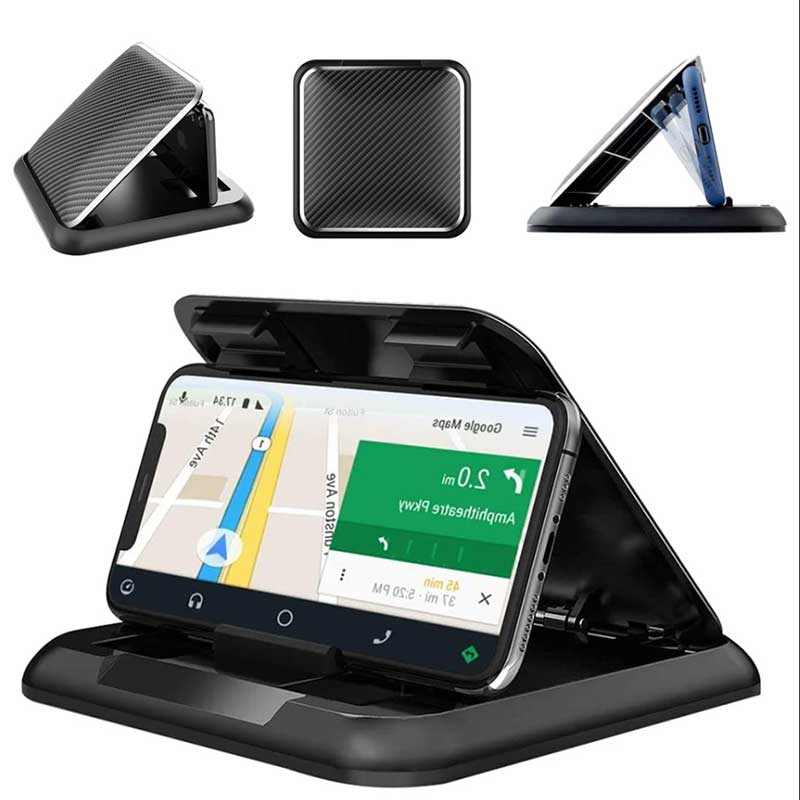 TAPTES® Cell Phone Mount for Tesla Model S/X/3/Y, Carbon Fiber Pattern Phone Holder