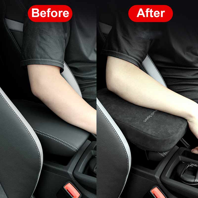 TAPTES Center Armrest Cover for Tesla Model S / 3 / X / Y, Alcantar Heightening Pad