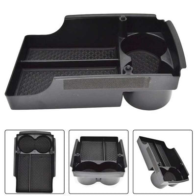 TAPTES Center Console Organizer Storage Box with Cup Holder for Model S