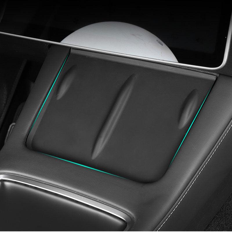 TAPTES® Center Console Wireless Charger Cover  for 2024 2023 2022 2021 Tesla Model 3 Model Y, Silicone Pad