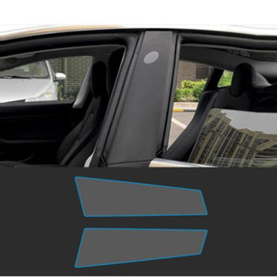 TAPTES Center Pillar Transparent Protector Films for Tesla Model 3