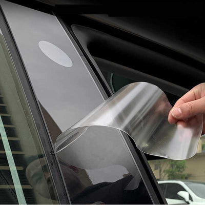 TAPTES Center Pillar Transparent Protector Films for Tesla Model 3